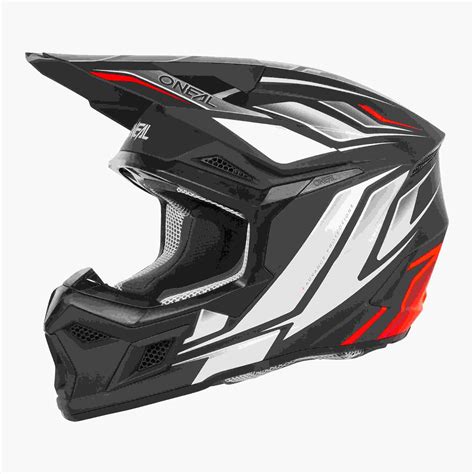 O Neal 3 Series Vertical Youth Kinder Motocross Enduro MTB Helm Schwarz