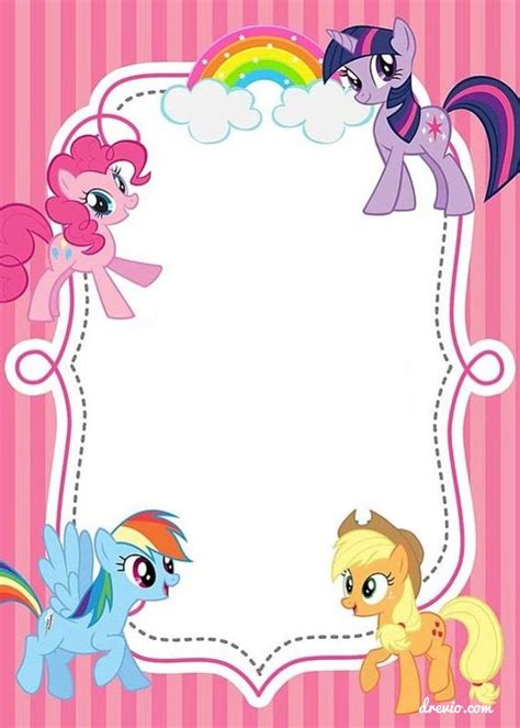 (UPDATED) Free Printable My Little Pony Birthday Invitations | FREE ...