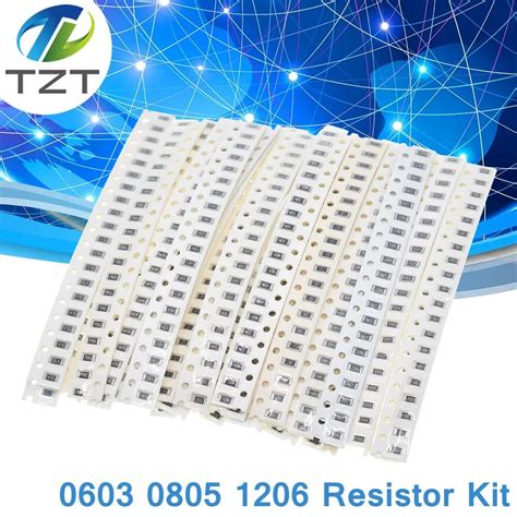 33 20pcs ValuesX 660pcs 0603 0805 1206 Kit Resistor Assorted 1R Para