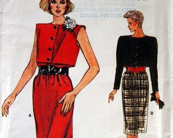 Rare Vintage Vogue Sewing Pattern Very Easy Vogue Misses