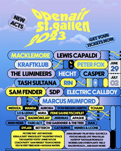 Openair St Gallen 2023 29 06 2023 4 Days St Gallen Switzerland