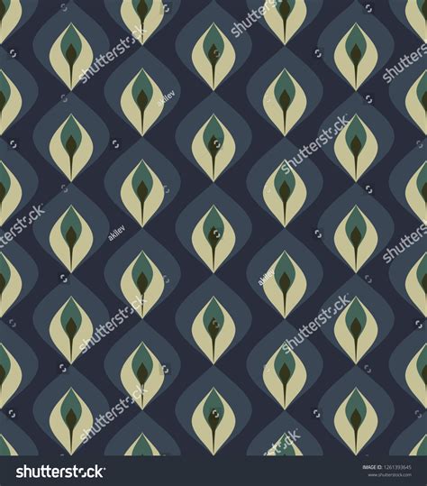 Peacock Feather Design Fabric