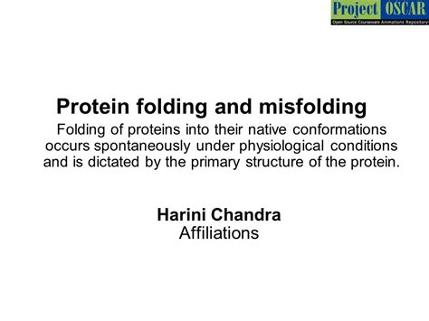 Protein Structure Animation Powerpoint