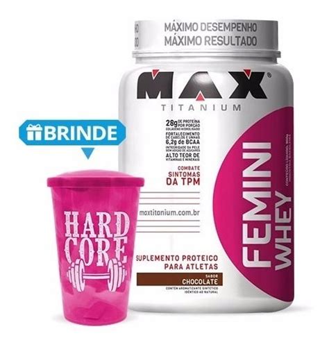 Femini Whey Protein 900g Melhor Whey Feminino Max R 109 90 Em