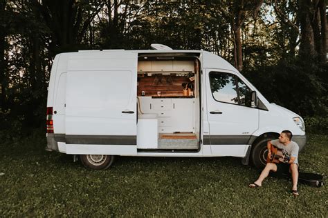 Young Couple Converts Sprinter Van Into A Tiny Home On Wheels