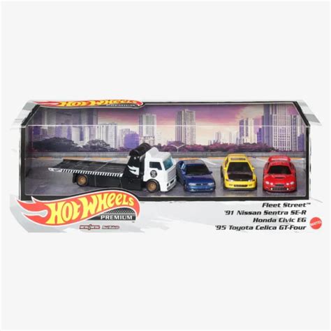 HOT WHEELS PREMIUM Diorama JDM Fleet Street Nissan Sentra Civic Celica 1 64 EUR 50 00 PicClick FR