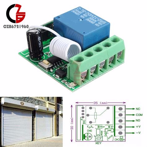 Mhz Channel Wireless Relay Rf T L Commande Interrupteur