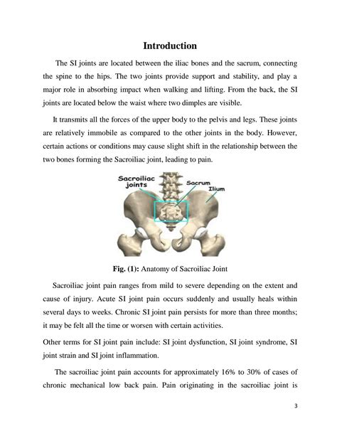 SOLUTION: Sacroiliac pain treatment - Studypool