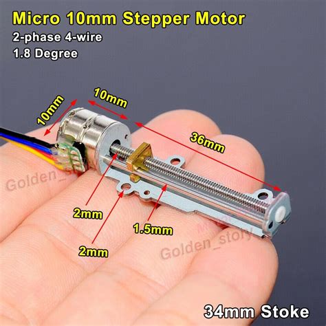 Mm Mini Linear Actuator Mm Micro Phase Wire Precision Stepper