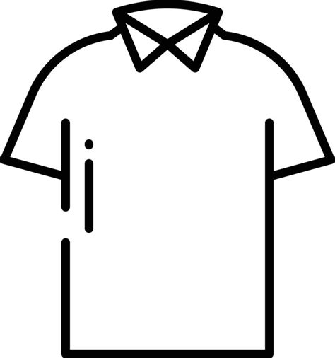 shirt outline illustration 45616492 Vector Art at Vecteezy