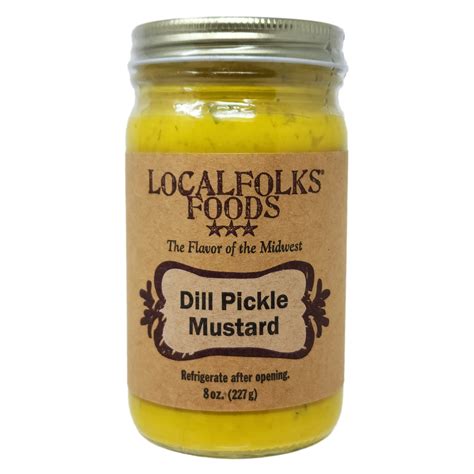 LocalFolks Foods Dill Pickle Mustard 8oz. – Healthy Heart Market