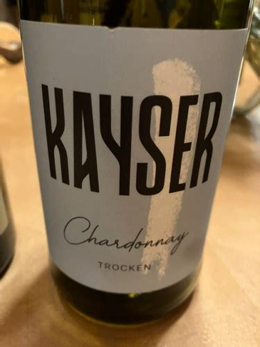 Weinhof Kayser Chardonnay Trocken Vivino US