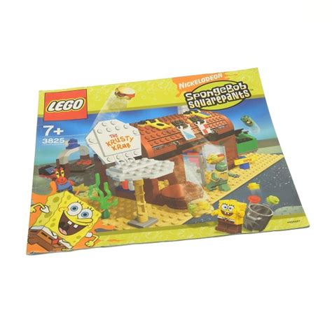 1 X Lego System Bauanleitung Sponge Bob Schwammkopf Krosse Krabbe 3825 Steinpalast En