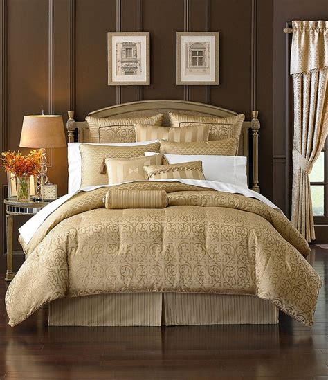 Waterford Anya Bedding Collection Luxury Bedding Comforter Sets Gold Bed