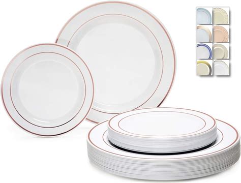 Lot De Assiettes Jetables En Plastique Pour F Te De Mariage X