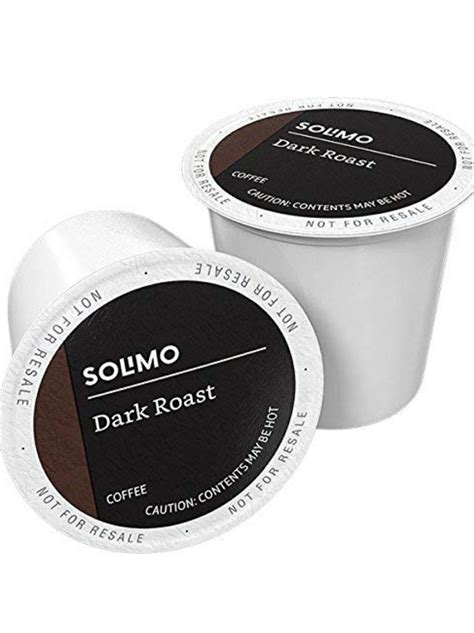 Amazon Brand 100 Ct Solimo Dark Roast Coffee Pods Compatible With Keurig 20 K Cup Brewers