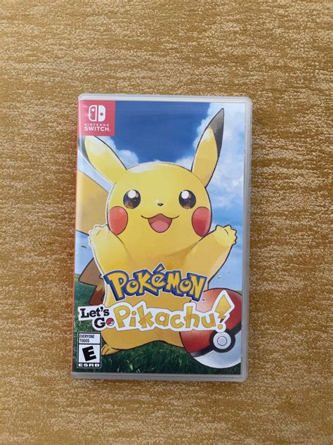 Nintendo Switch Game Pokemon Lets Go Pikachu Video Gaming Video