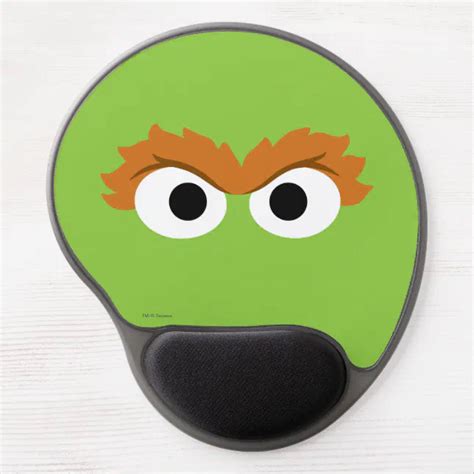 Oscar The Grouch Big Face Gel Mouse Pad Zazzle