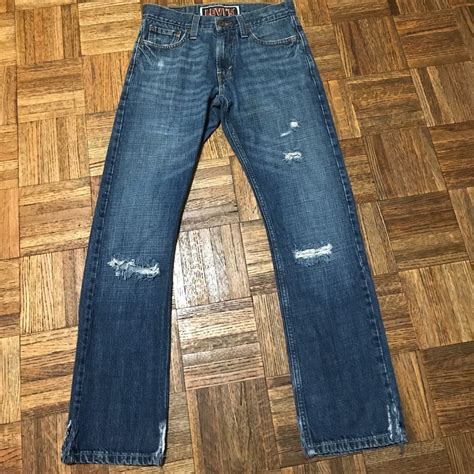 Levi S Vintage Destroyed Slim Straight Jeans Gem