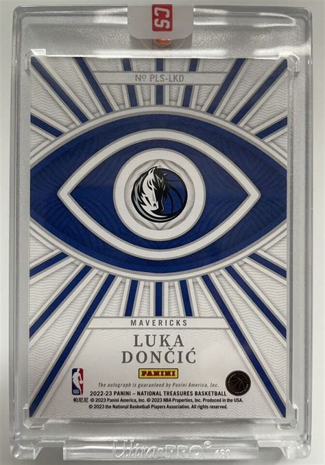 2022 23 Panini National Treasures Luka Doncic Gold Peerless Auto 1 10