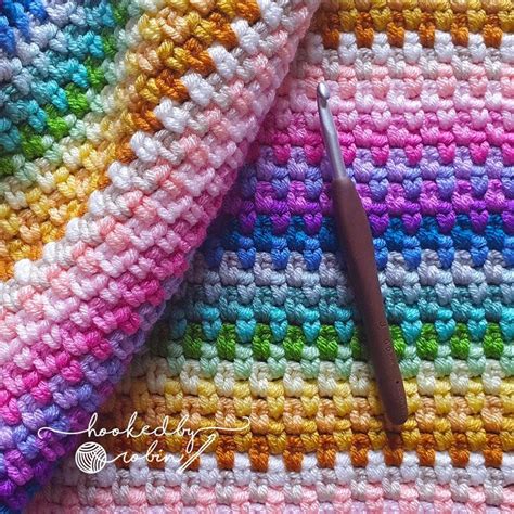 Crochet Moss Stitch Free Video Tutorial Written Pattern Hooked