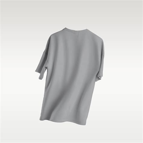 Dark Grey Basic Oversized T Shirt Bofrike