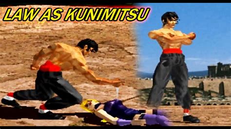 Tas Law With Kunimitsu S Moves Gameplay Tekken Arcade Version