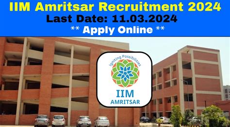 Iim Amritsar Recruitment Notification Out Apply Now