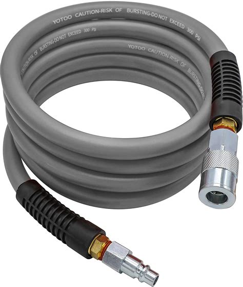 YOTOO Hybrid Lead In Air Hose 1 2 Inch By 10 Feet 300 PSI Heavy Duty