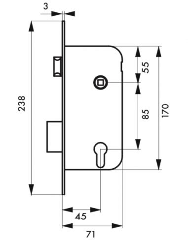 Bo T Serrure Encastrer Cyl T Ti Re Lai Thirard