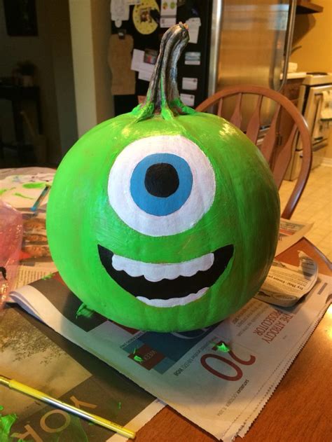 Monsters Inc Pumpkin Painting Wccb Charlotte Creative Pumpkin