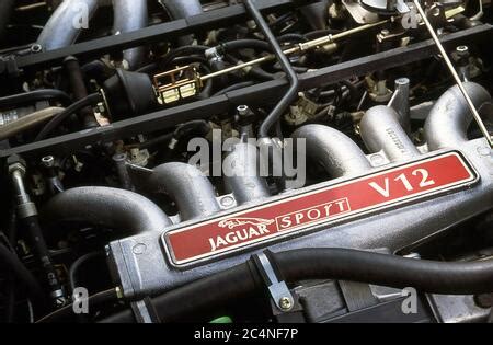 Jaguar Xjs R V Engine Stock Photo Alamy