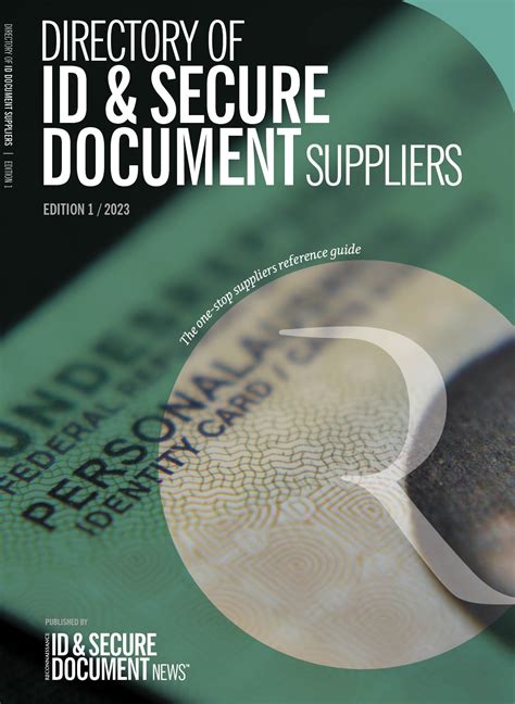 Directory Of Id And Secure Document Suppliers Reconnaissance Intl