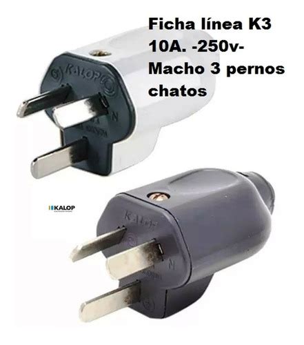 Ficha Kalop K3 Juego Macho Hembra 10 220v Pack X 10 MercadoLibre