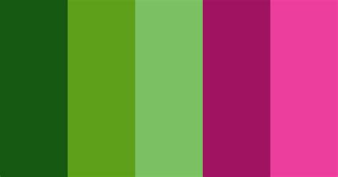 Green And Pink Pendant Color Scheme Green