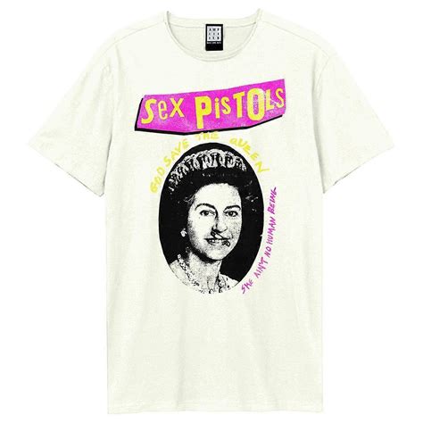 Amplified Unisex Adult God Save The Queen Sex Pistols Logo T Shirt