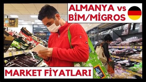 ALMANYA DA MARKET FİYATLARI 2020 ALMANYA TÜRKİYE MARKET