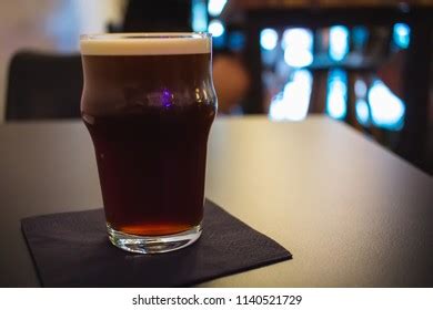 Frothy Sparkling Nitro Cold Brew Ready Stock Photo