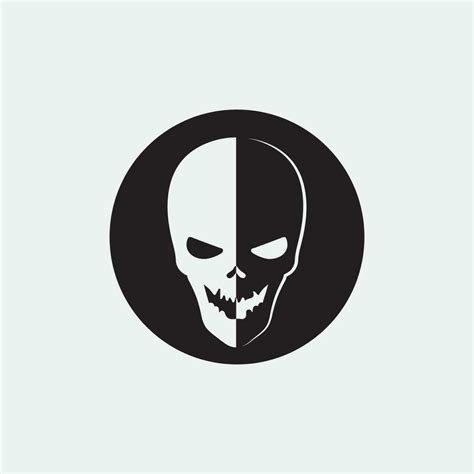 skull and bones icon logo design vector graphic illustration symbol ...