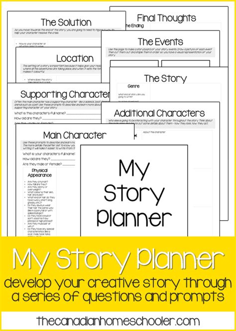 Story Planner A Free Printable To Develop Your Creative Story