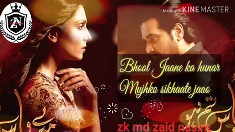 Mere Pass Tum Ho Ost Lyrics Rahat Fateh Ali Khan Youtube