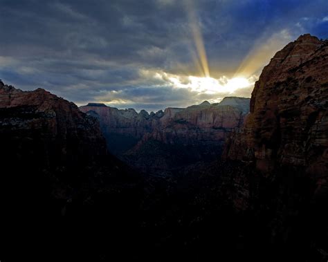 Zion Sunset 2 One Of The Many Moods Of Zion National Park Kevin