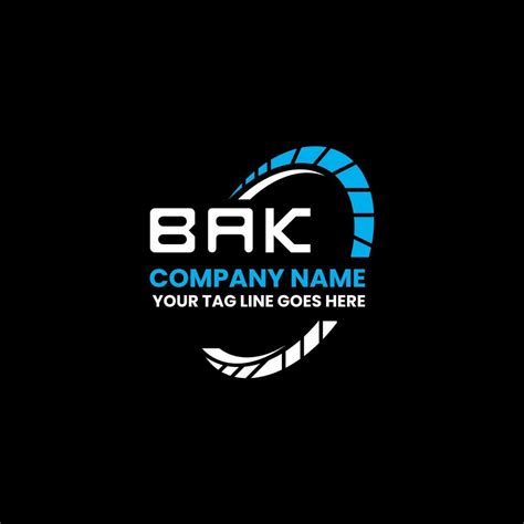 bak letter logo creative design  vector graphic bak simple