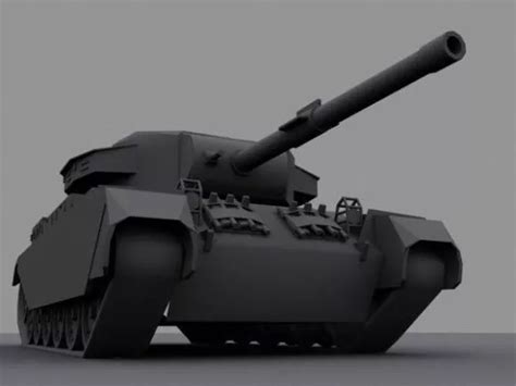 Main Battle Tank Concept Free D Model Ds Max Obj Open Dmodel