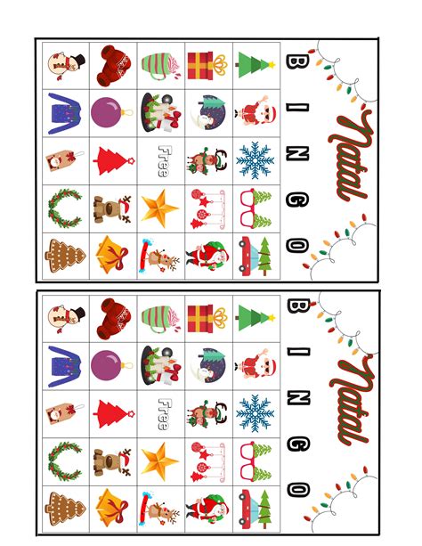Bingo De Natal Para Imprimir - Bingo de Natal para Imprimir