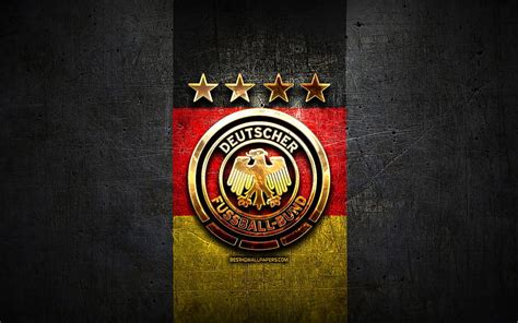 Germany National Football Team Golden Logo Dfb Hd Wallpaper Pxfuel