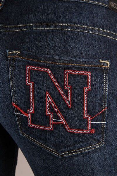 OCJ Apparel Premium Collegiate Denim Nebraska Cornhuskers Bootcut