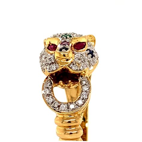 cartier style ct gold leopard ring aspens jewellers
