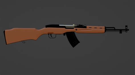 D Sks Rifle Turbosquid