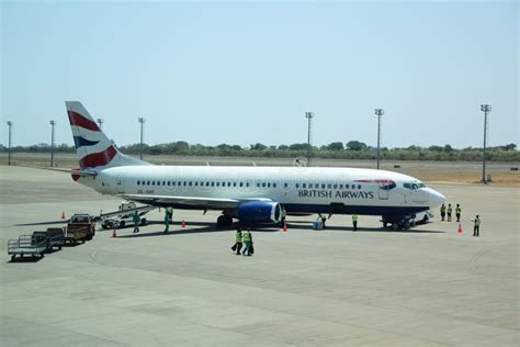 British Airways Plane On Tarmac At Harry Mwanga Nkumbula International